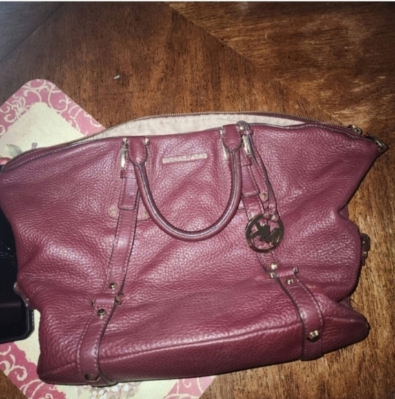 🍂🍁⚘️VINTAGE Michael Kors Bedford Legacy Convertible Satchel - Picture 4 of 8